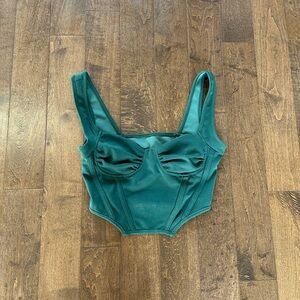 Green Crop Top